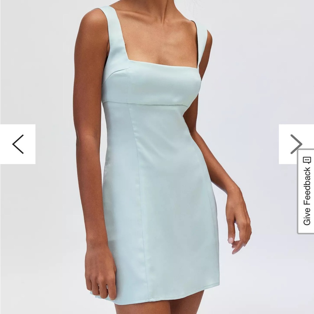 Elegant Light Sage Sleeveless Bow Dress